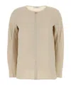 Max Mara Stretch Silk Mitico Blouse Long Sleeves In Neutral