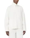 Max Mara Mxppala Ivory Boxy Jacket In White