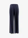 Max Mara Mxppalude Satin Trousers In Blue