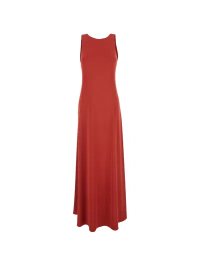 Max Mara Mxppania Sleeveless Dress In Brown