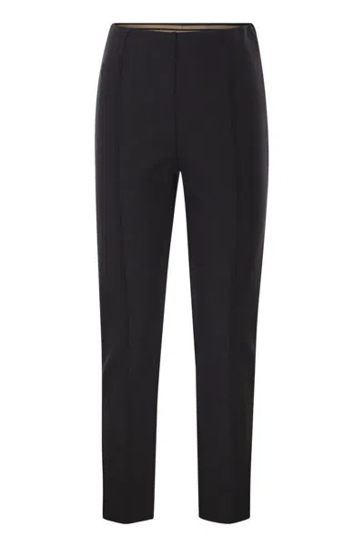 Max Mara Mxppergola - Slim Fit Trousers In Black