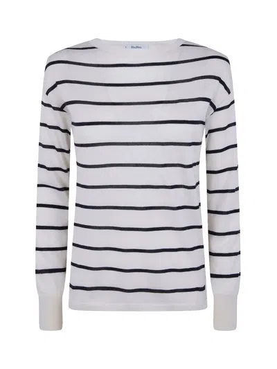 Max Mara Mxptabella Striped Jumper Ivory