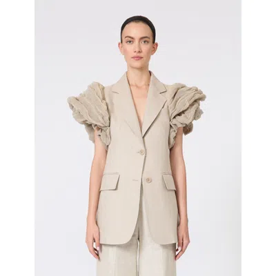 Max Mara Mxsabituro Blazer Arena In Burgundy