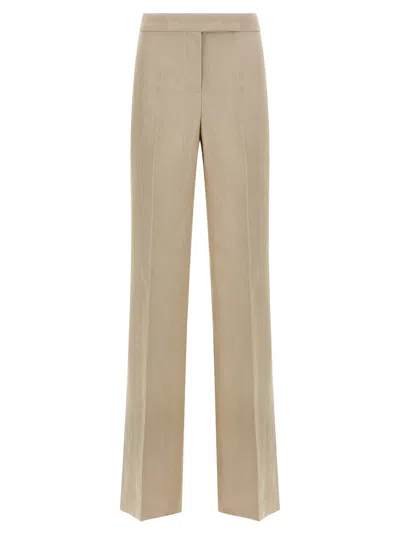 Max Mara Mxsangus Pants Beige In Gold
