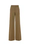 Max Mara Desert Brown Linen Badesse Regular Linen Pants