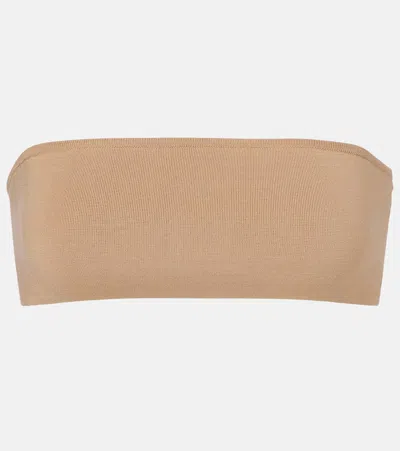 Max Mara Mxsfiabe Bandeau Top In Neutral