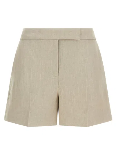 Max Mara Mxslanda Bermuda And Short Beige In Gold