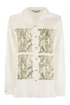 Max Mara Nabil Silk Twill Shirt In White