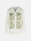 Max Mara 'nabil' White Silk Shirt In White