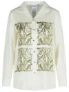 Max Mara Nabil Silk Twill Shirt In White