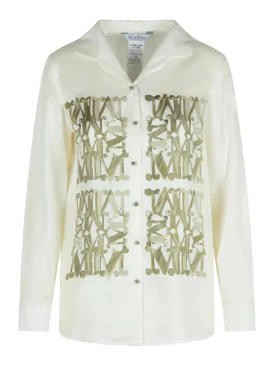 Max Mara Nabil White Silk Shirt