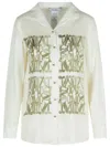 Max Mara Nabil Silk Twill Shirt In White