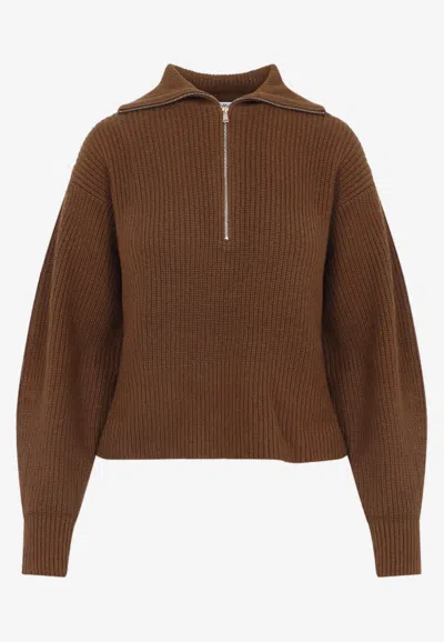 MAX MARA NADAR HALF-ZIP SWEATER