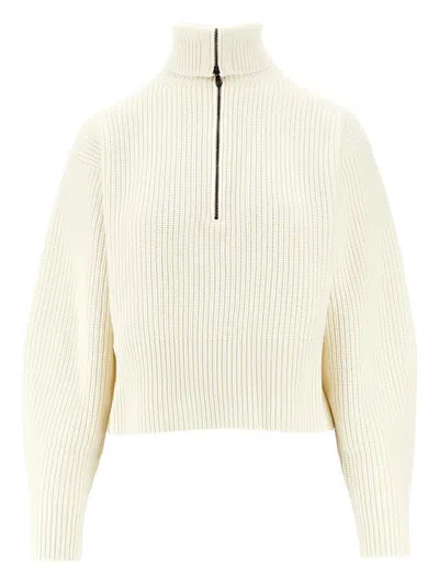 MAX MARA MAX MARA "NADAR" HALF ZIP SWEATER CLOTHING