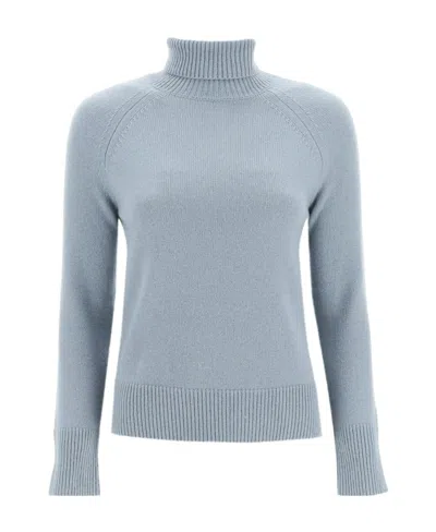 Max Mara Nadar' Long-sleeved Knitted Sweater In Gray