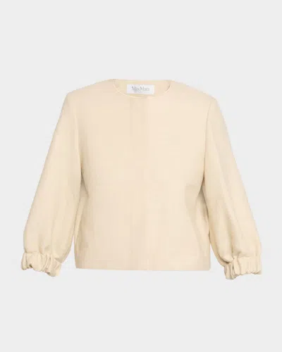 MAX MARA NAIADI 3/4-SLEEVE CROP JACKET