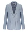 Max Mara Nalut Light Blue Single-breasted Blazer In Blue