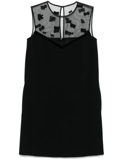 Max Mara Nandina Mini Dress In Black