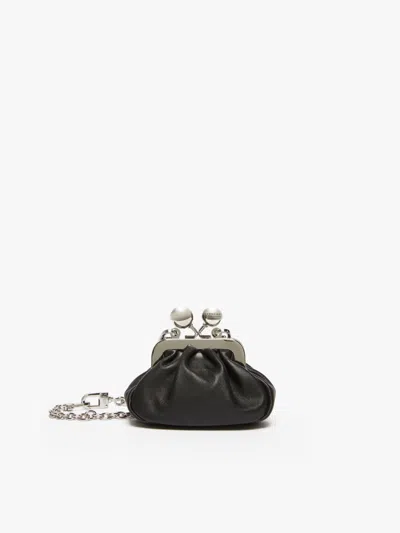 Max Mara Nano Nappa Leather Pasticcino Bag In Black