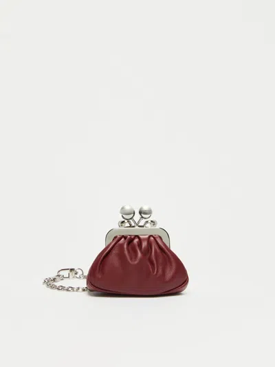 Max Mara Nano Nappa Leather Pasticcino Bag In Ruby