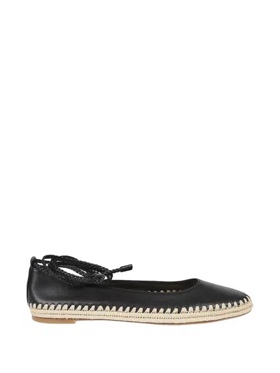Max Mara Nappa Leather Ballet Flats In Multi
