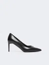 Max Mara Nappa Leather Court Shoes In Black