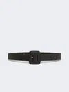 Max Mara Nappa Sheepskin Belt In Black