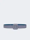 Max Mara Nappa Sheepskin Belt In Purple
