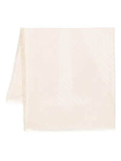 Max Mara Natalia Scarf 144x144 Cm In White