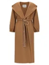 Max Mara Waist Belt Hooded Long Coat