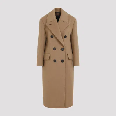MAX MARA NATURAL DOUBLE BREASTED TRENCH COAT