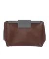 Max Mara Natural Leather Belt Bag In Brown