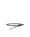 Max Mara Natural Leather Belt In Black