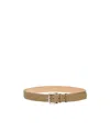 Max Mara Natural Leather Belt In Brown