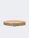 Max Mara Natural Leather Belt In Brown