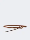 Max Mara Natural Leather Belt In Brown