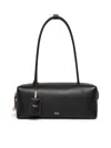Max Mara Maxmara Women Holdallstring - Natural Leather Satchel In Black