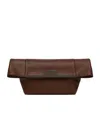 Max Mara Mm Clasp Clutch In Brown