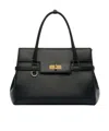 Max Mara Natural Leather Handbag In Black