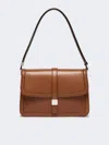 Max Mara Natural Leather Handbag In Brown
