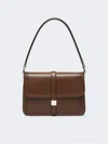 Max Mara Natural Leather Handbag In Brown