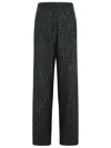 Max Mara Women Navigli Viscose Blend Trouser With Sequins In Black