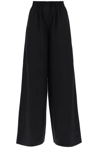 Max Mara "navigli Cotton Poplin Trous In Black