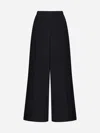 Max Mara Navigli Cotton Trousers In Black