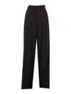 Max Mara Women Navigli Viscose Blend Trouser With Sequins In Black