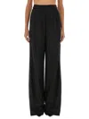 Max Mara Navigli Viscose Blend Trouser With Sequins In Black