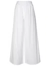 Max Mara Rio Cotton Blend Poplin Pants In White