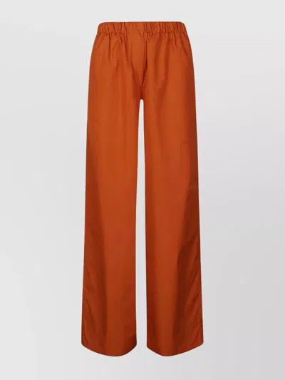 MAX MARA NAVIGLI POPELINE WIDE LEG TROUSERS