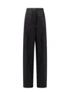 Max Mara Navigli Viscose Blend Trouser With Sequins In Black