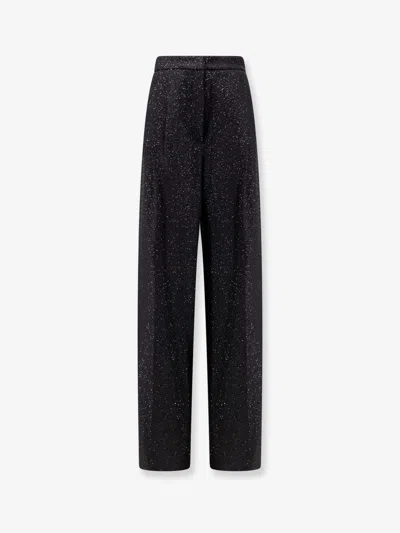 MAX MARA NAVIGLI VISCOSE BLEND TROUSER WITH SEQUINS